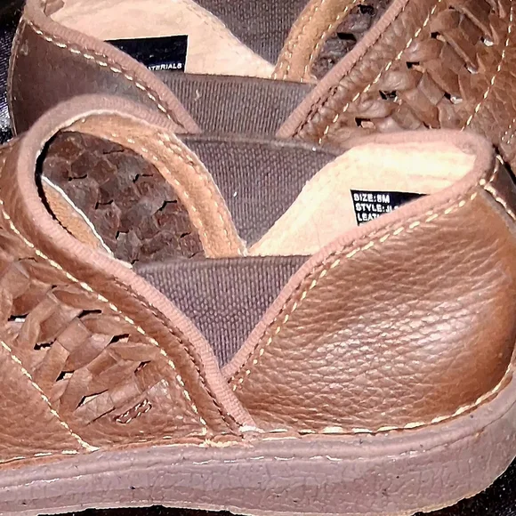 Justin Boots Dark Brown Leather Clogs - Picture 3 of 4